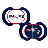 NFL Pacifiers Set of 2 Images Color Shield on Card by baby fanatic