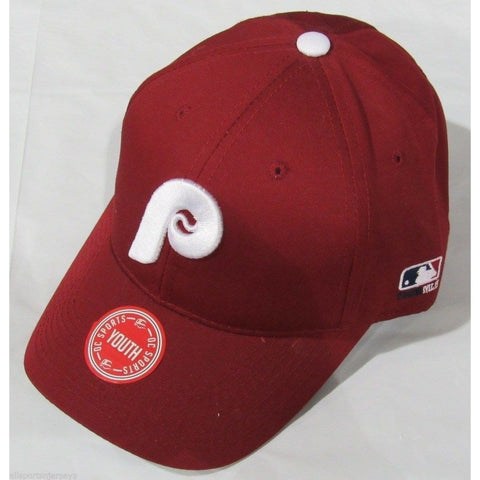 MLB Philadelphia Phillies Youth Cap Cooperstown Raised Replica Cotton Twill Hat