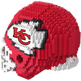 NFL Kansas City Chiefs Helmet Shaped BRXLZ 3-D Puzzle 1326 Pieces