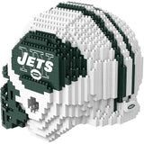 NFL New York Jets Helmet Shaped BRXLZ 3-D Puzzle 1379 Pieces