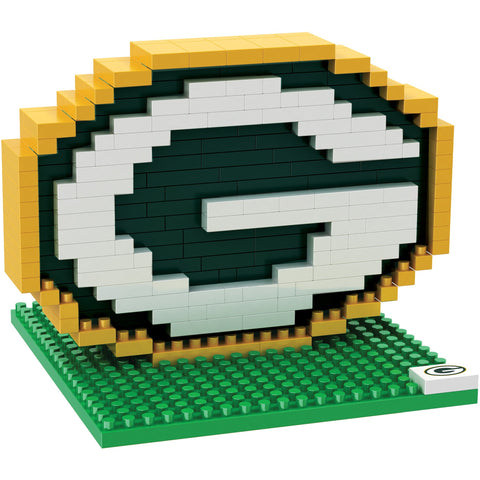 NFL Green Bay Packers Team Logo BRXLZ 3-D Puzzle 201 Pieces