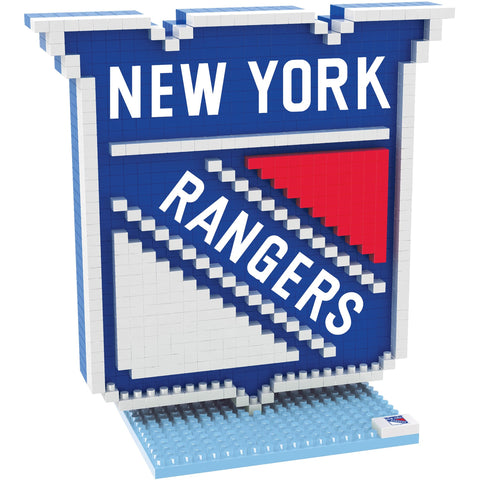 NHL New York Rangers Team Logo BRXLZ 3-D Puzzle 739 Pieces