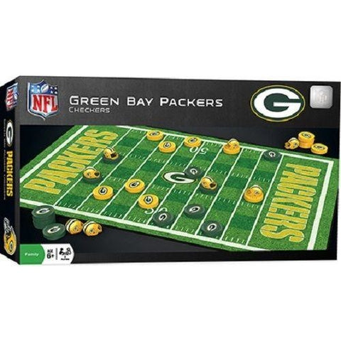NFL Green Bay Packers Checkers Game by Masterpieces Puzzles Co.