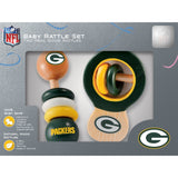 NFL Real Wood Baby Rattles (2-Pack) by MasterPieces Puzzle Co.