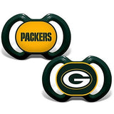 NFL Pacifiers Set of 2 Images Color Shield on Card by baby fanatic