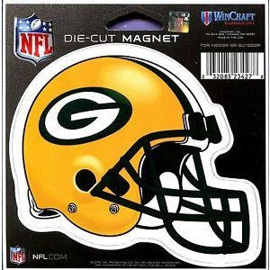 NFL Green Bay Packers Helmet 4 inch Auto Magnet by WinCraft
