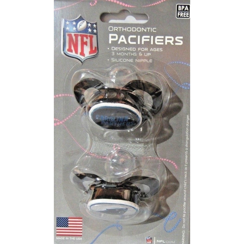 NFL Pacifiers Set of 2 Images Color Shield on Card by baby fanatic