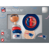 NFL Real Wood Baby Rattles (2-Pack) by MasterPieces Puzzle Co.