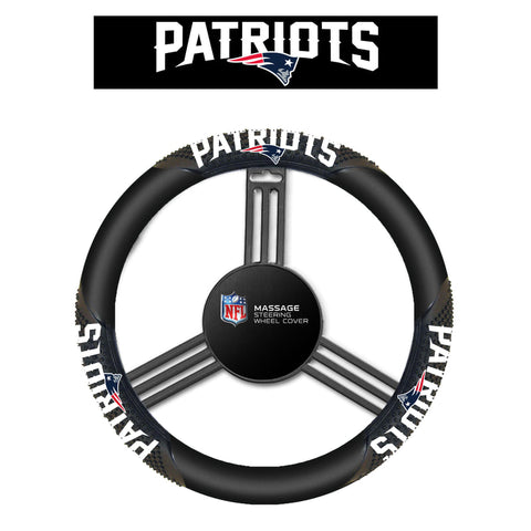 NFL New England Patriots Massage Steering Wheel Cover By Fremont Die