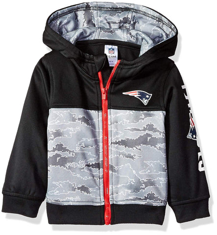 NFL New England Patriot Boys Black Hooded Jacket 4T by Gerber
