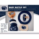 NCAA Real Wood Baby Rattles (2-Pack) by MasterPieces Puzzle Co.