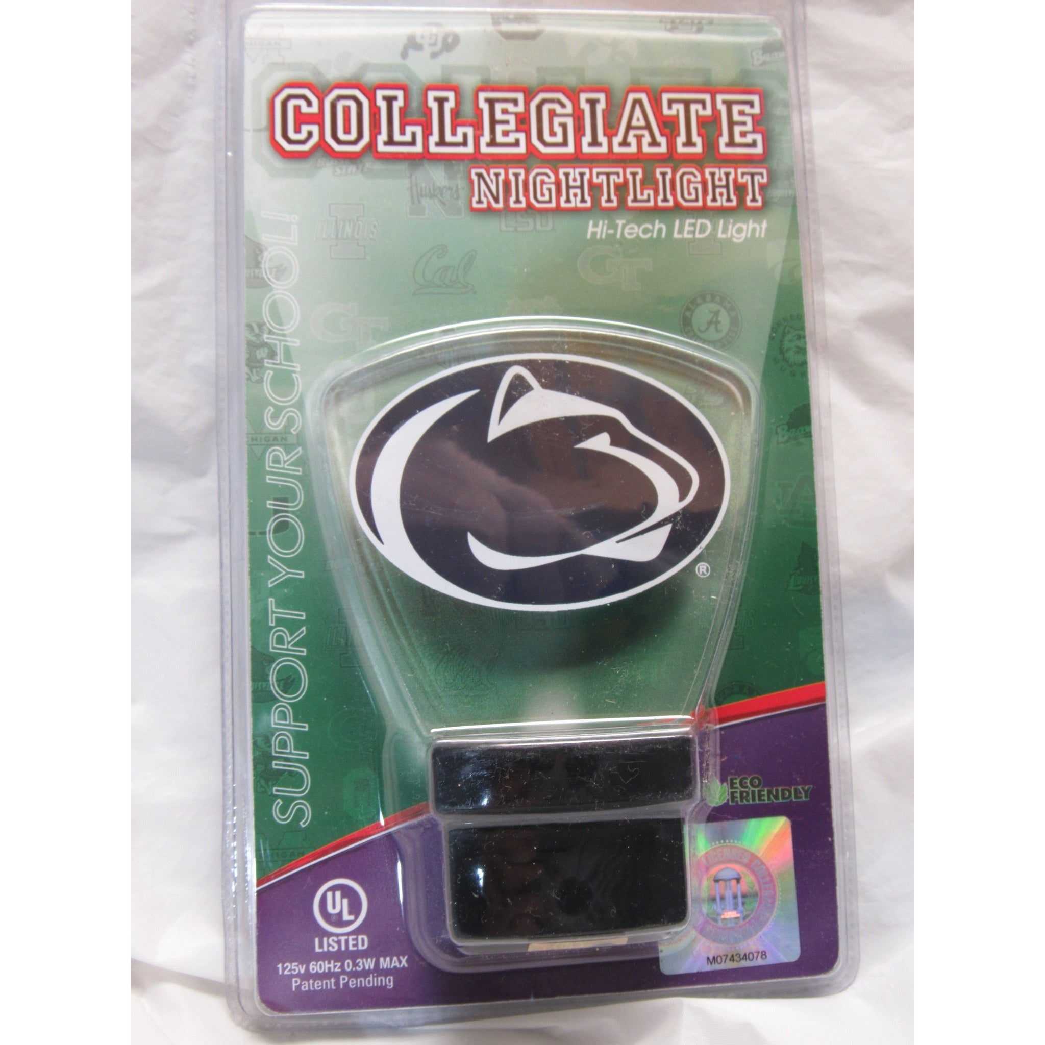 NCAA Hi-Tech LED Night Light Made by Authentic Street Signs