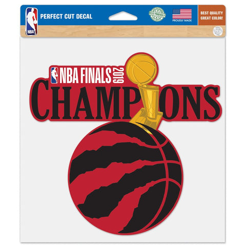 Toronto Raptors NBA Finals 2019 Champions Perfect Cut Decal 8"x8"