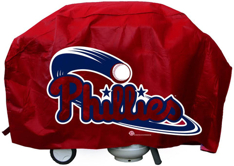 MLB Philadelphia Phillies Red 68 Inch Deluxe Vinyl Padded Grill Cover by Rico