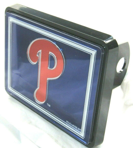 MLB Philadelphia Phillies Laser Cut Trailer Hitch Cap Universal Fit by WinCraft