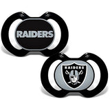 NFL Pacifiers Set of 2 Images Color Shield on Card by baby fanatic