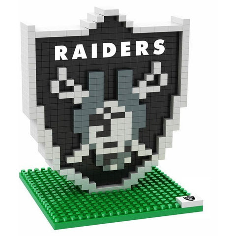 NFL Oakland Raiders Team Logo BRXLZ 3-D Puzzle 428 Pieces