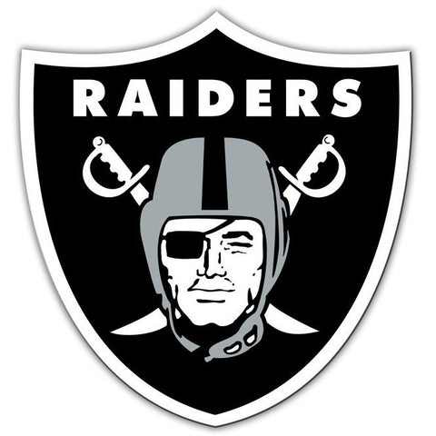 NFL 12 INCH AUTO MAGNET OAKLAND RAIDERS CURRENT LOGO