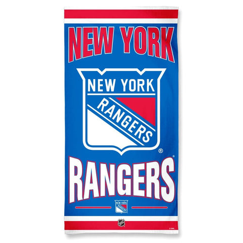 NHL New York Rangers Vertical Logo Beach Towel 30"x60" WinCraft