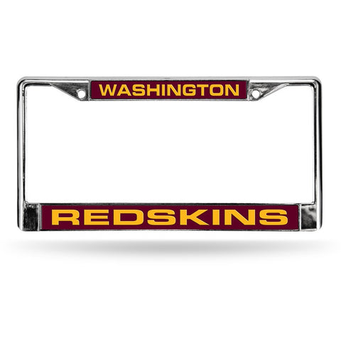 NFL Washington Redskins Laser Cut Chrome License Plate Frame
