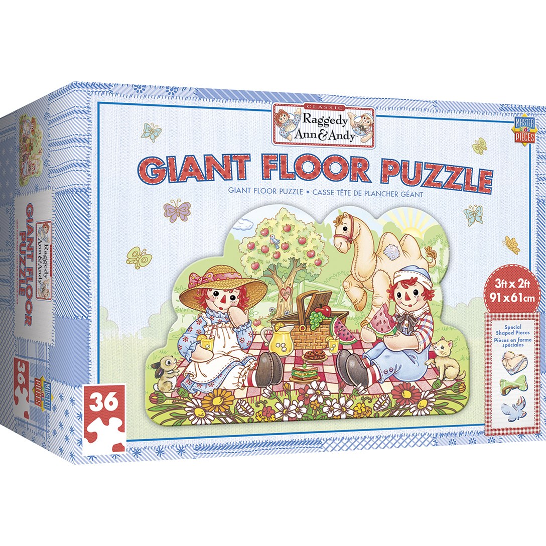 Raggedy Ann & Andy Best Friends 36 pc Puzzle 36"X24" Masterpieces #11840