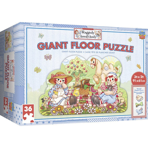 Raggedy Ann & Andy Best Friends 36 pc Puzzle 36"X24" Masterpieces #11840