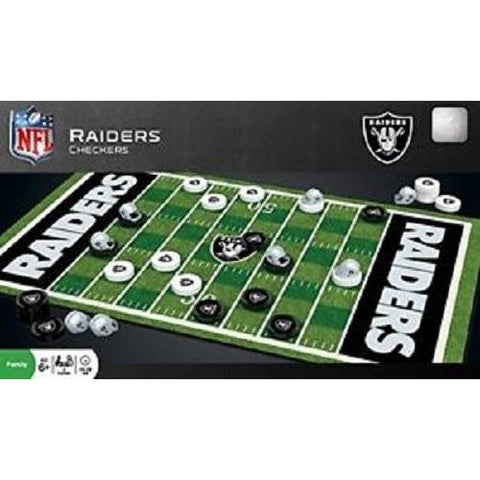 NFL Oakland Raiders Checkers Game by Masterpieces Puzzles Co.