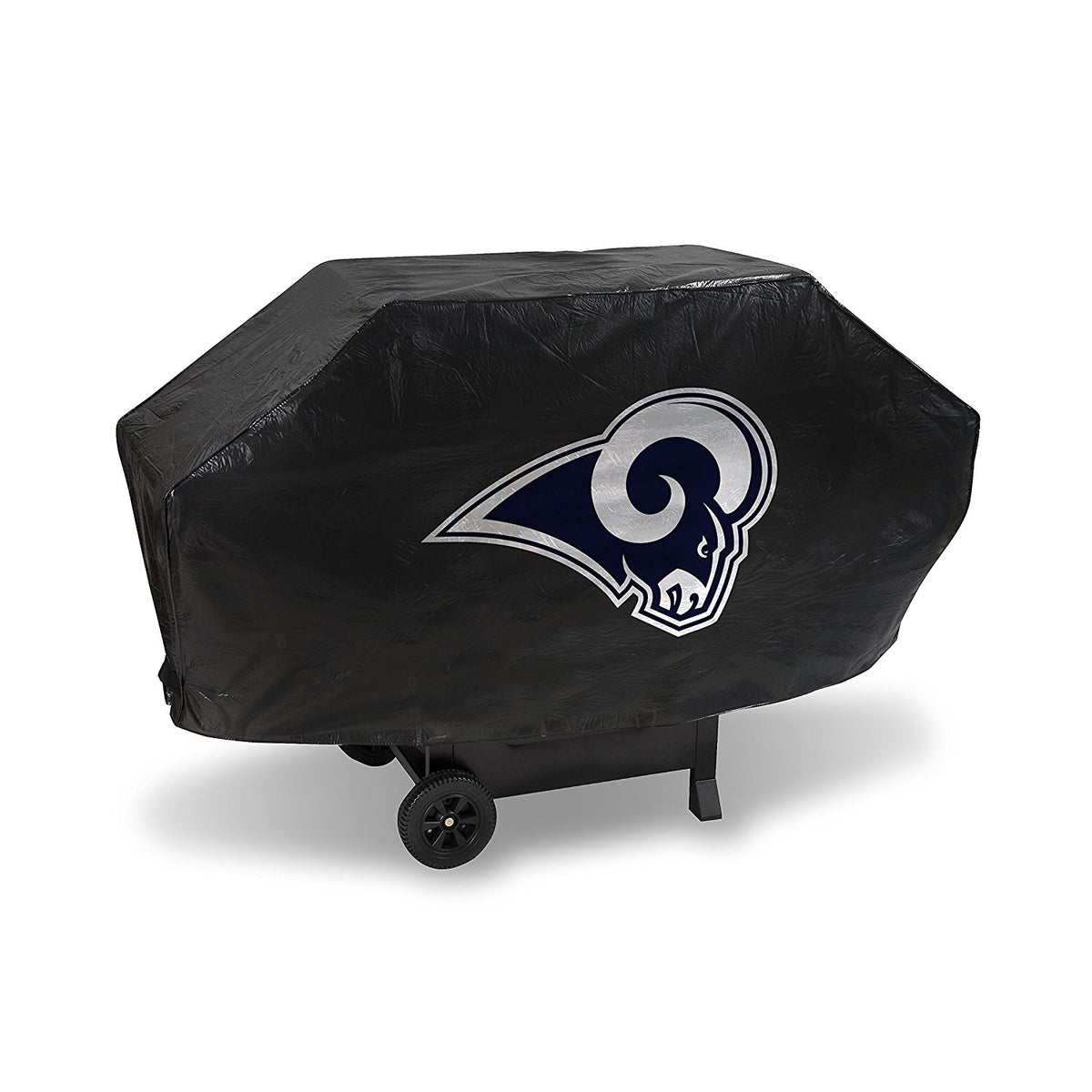 NFL Los Angeles Rams 68 Inch Deluxe Purple Vinyl Padded Grill Cover by Rico Industries