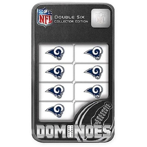 NFL Los Angeles Rams White Dominoes Game by Masterpieces Puzzles Co