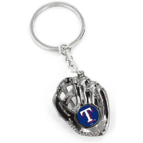 MLB Texas Rangers Chrome Glove With Logo in Palm Key by AMINCO