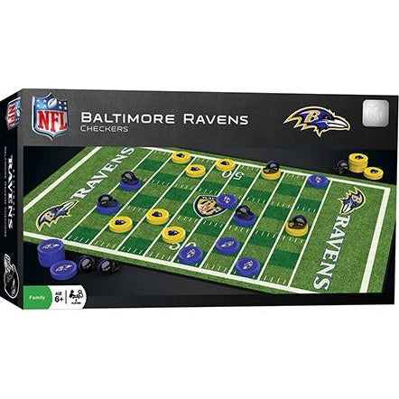 NFL Baltimore Ravens Checkers Game by Masterpieces Puzzles Co.
