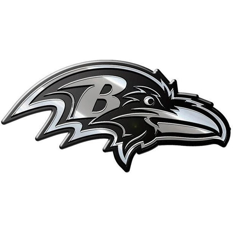 NFL Baltimore Ravens 3-D Chrome Heavy Metal Emblem By Team ProMark