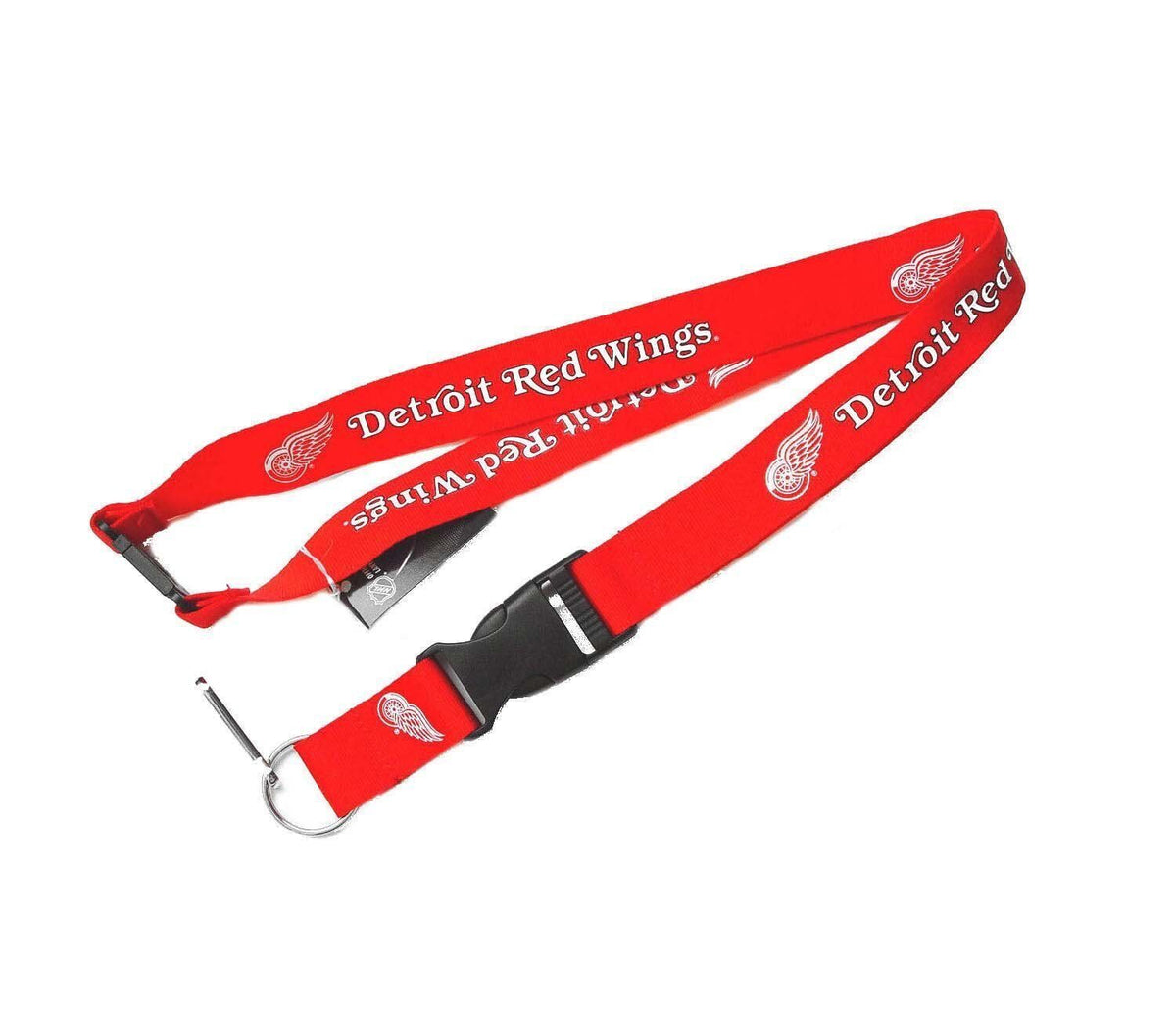 NHL Detroit Red Wings Red Lanyard Detachable Buckle 23" L 3/4" W by Aminco