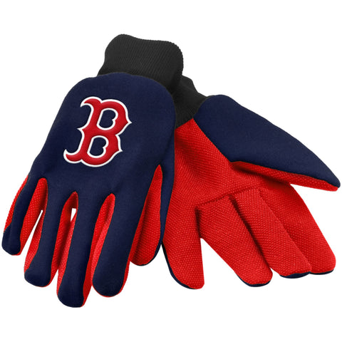 MLB Boston Red Sox Color Palm 2-Tone Utility Work Gloves by FOCO