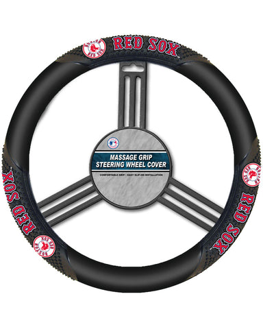 MLB Boston Red Sox Massage Steering Wheel Cover By Fremont Die