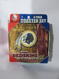 NFL Washington Redskins Logo on Reflections Thick Paper Coasters 6 Pack