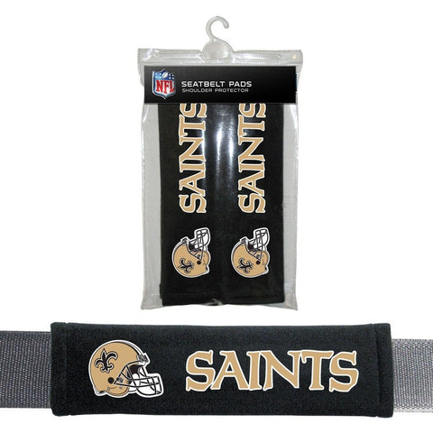 NFL New Orleans Saints Velour Seat Belt Pads 2 Pack by Fremont Die