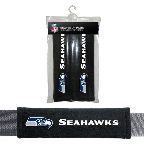 NFL Seattle Seahawks Velour Seat Belt Pads 2 Pack by Fremont Die