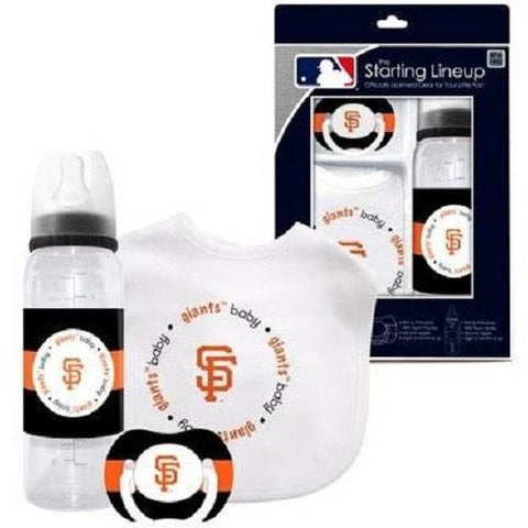 MLB San Francisco Giants Gift Set Bottle Bib Pacifier by baby fanatic