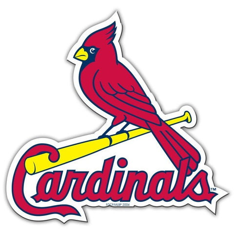 MLB St. Louis Cardinals Logo on 12 inch Auto Magnet