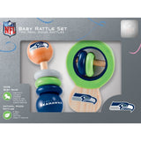 NFL Real Wood Baby Rattles (2-Pack) by MasterPieces Puzzle Co.