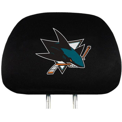 NHL San Jose Sharks Headrest Cover Embroidered Logo Set of 2 by Team ProMark