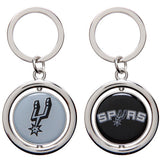 NBA Spinning Logo Key Ring Keychain Forever Collectibles Select Team to Left