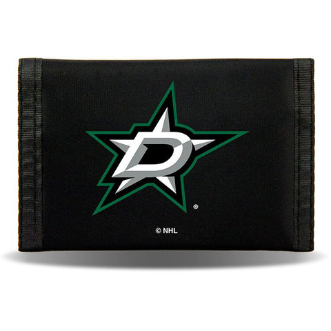 NHL Dallas Stars Tri-fold Nylon Wallet with Printed Logo