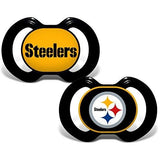 NFL Pacifiers Set of 2 Images Color Shield on Card by baby fanatic