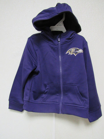 NFL Baltimore Ravens Team Logo Boys Purple Hooded Jacket 3T by Gerber