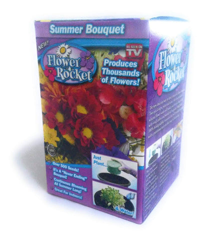 Flower Rocket AS SEEN ON TV Summer Bouquet Kit Over 500 Seeds