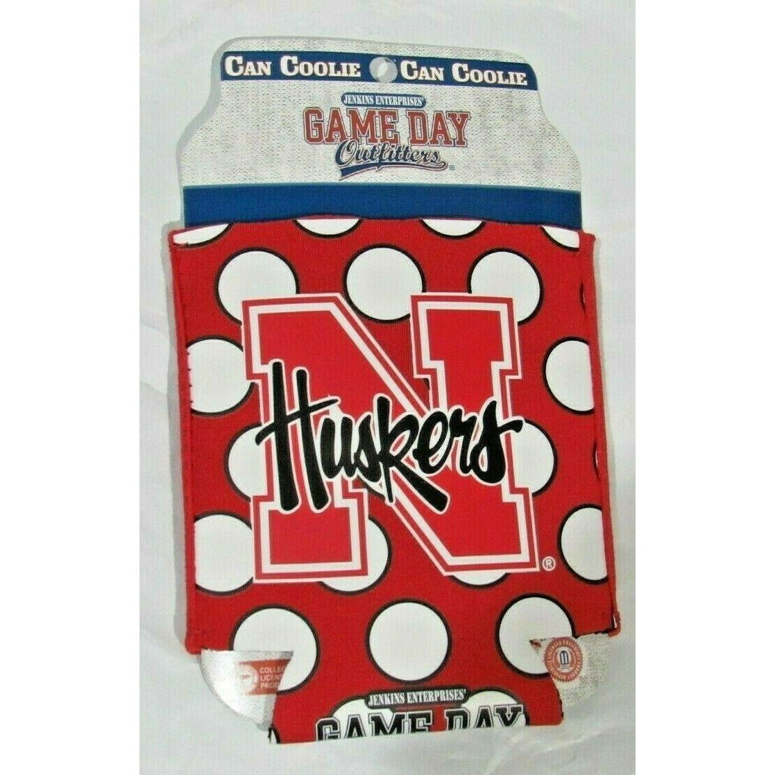 Nebraska Cornhuskers Team Logo on Red Can Coolie by Game Day Outfitters