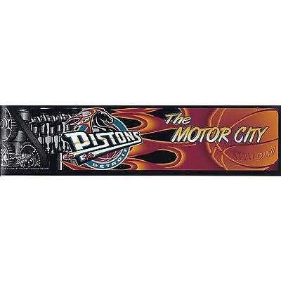 NBA Detroit Pistons Bumper Sticker 11" X 3" by Rico Industries