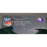 NFL New York Jets Embroidered Infant Baby Bibs Green 2 pack by baby fanatic
